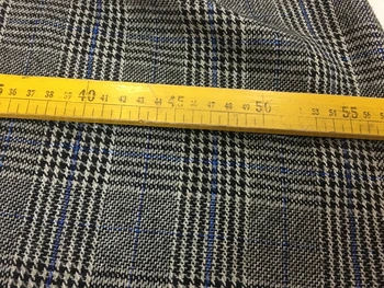 Free ship tweed fabric 80% wool check weaved with blue shining line 59" width by meter
Free ship tweed fabric 80% wool check weaved with blue shining line 59" width by meter