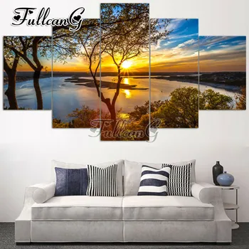 FULLCANG 5PCS Diy Full Square Diamond Embroidery Beautiful Sunrise Natural Landscape Diamond Painting Cross Stitch Mosaic G267
FULLCANG 5PCS Diy Full Square Diamond Embroidery Beautiful Sunrise Natural Landscape Diamond Painting Cross Stitch Mosaic G267
