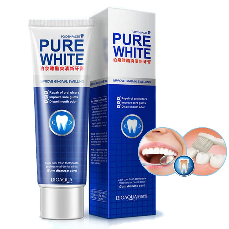 BIOAQUA Mint spearmint toothpaste fresh breath improve sore gums repair of oral ulcers dispel mouth odor oral care
BIOAQUA Mint spearmint toothpaste fresh breath improve sore gums repair of oral ulcers dispel mouth odor oral care
