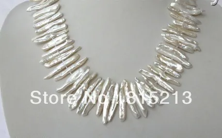 N229 classic big 35mm white biwa baroque freshwater cultured pearl necklace % Discount AAA
N229 classic big 35mm white biwa baroque freshwater cultured pearl necklace % Discount AAA