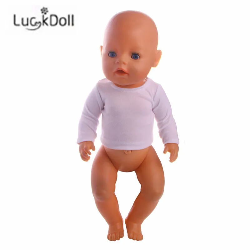 

LUCKDOLL Cute Shirt Fit 18 Inch American 43cm Baby Doll Clothes Accessories,Girls Toys,Generation,Birthday Gift