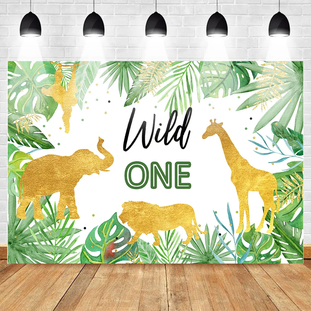Mehofoto Wild One Birthday Backdrop Jungle Animals Party Photo Background Gold Safari Tropical Leaves Backdrops for Boy Birthday
Mehofoto Wild One Birthday Backdrop Jungle Animals Party Photo Background Gold Safari Tropical Leaves Backdrops for Boy Birthday