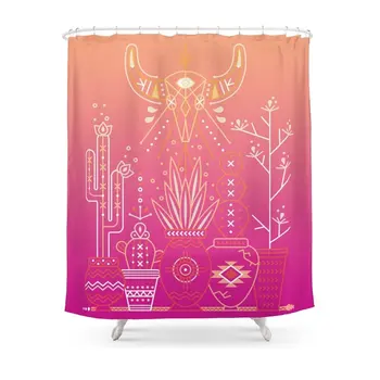 Santa Fe Garden Pink Sunset Shower Curtain Bath Products Bathroom Decor with 12 Hooks Waterproof
Santa Fe Garden Pink Sunset Shower Curtain Bath Products Bathroom Decor with 12 Hooks Waterproof