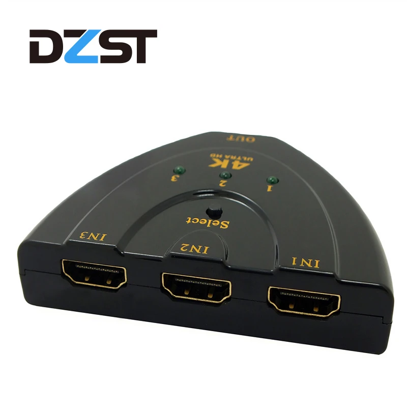 DZLST HDMI Splitter 3 in 1 Out Port Hub HDMI Switch Mini 3 Ports 1080P 4k*2k 3D 1.4b Switcher for DVD HDTV Xbox PS3 PS4
DZLST HDMI Splitter 3 in 1 Out Port Hub HDMI Switch Mini 3 Ports 1080P 4k*2k 3D 1.4b Switcher for DVD HDTV Xbox PS3 PS4