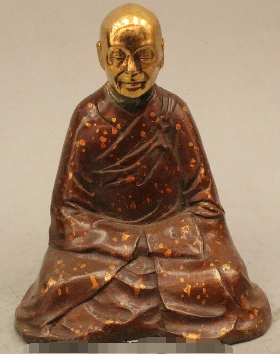 

Details about 6" Chinese Buddhism Purple Bronze Buddhist Monk Bonze Shaveling Statue Sculpture R0715 B0403