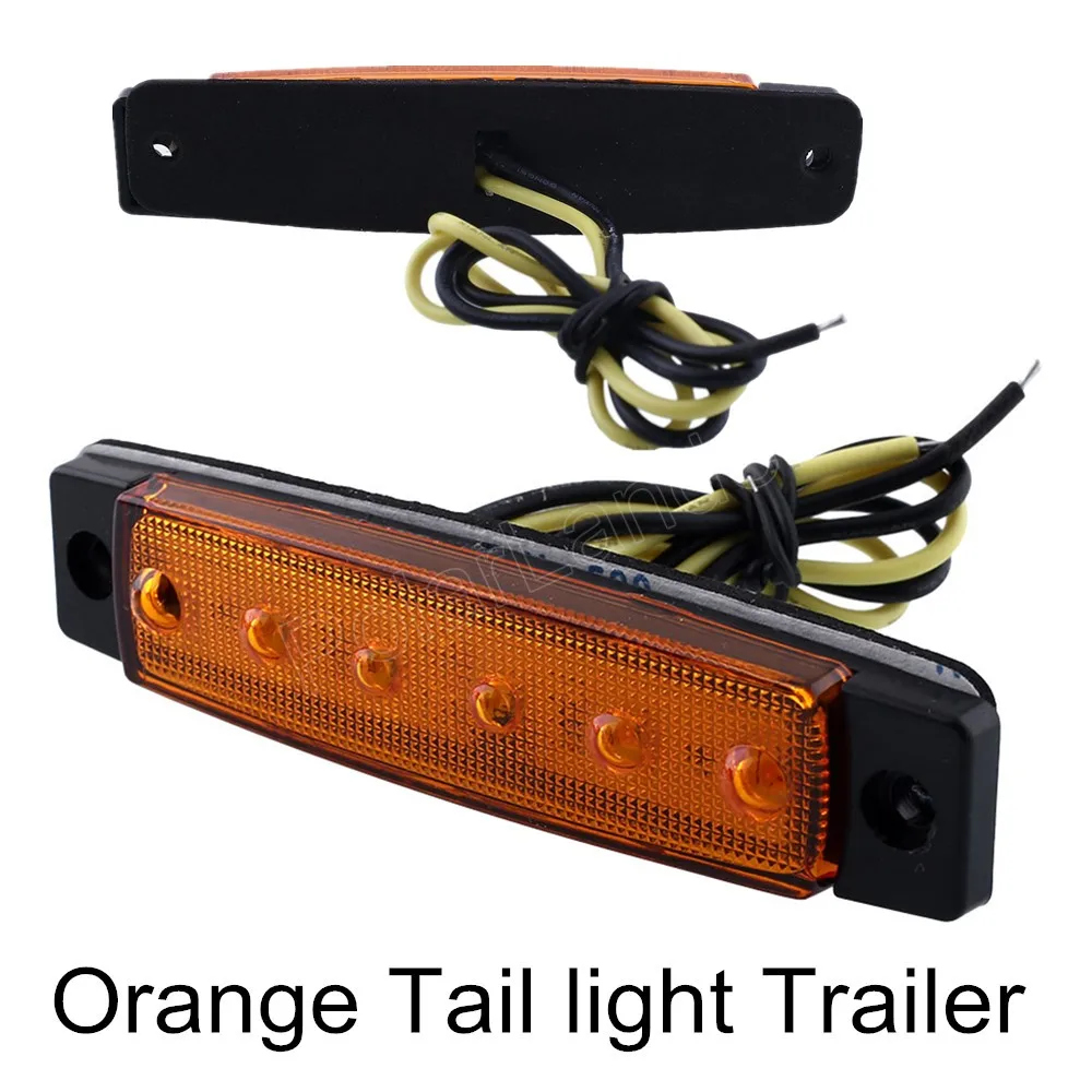 10pcs 24v Amber Orange Rectangular Side Marker Rear Lamps Tail light Truck Lorry Bus Caravan 6 LED
10pcs 24v Amber Orange Rectangular Side Marker Rear Lamps Tail light Truck Lorry Bus Caravan 6 LED