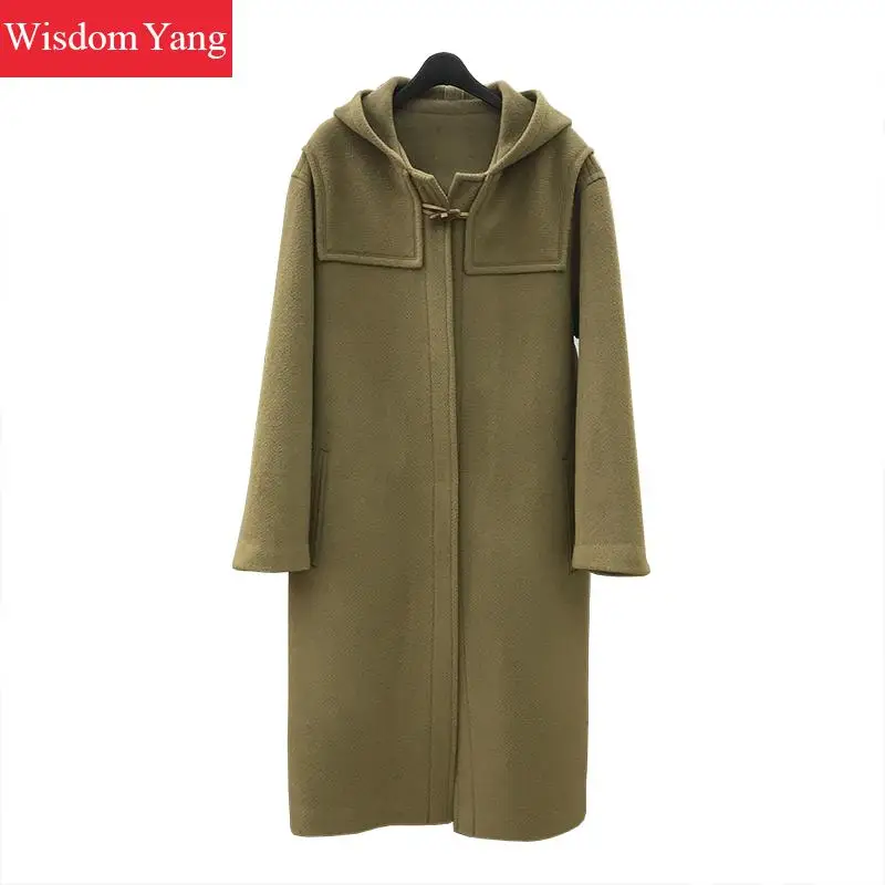 Winter Warm Womens Sheep Wool Cashmere Coat Yellow Hooded Outerwear Long Trench Casual Oversize Woolen Overcoat Woollen Coats
Winter Warm Womens Sheep Wool Cashmere Coat Yellow Hooded Outerwear Long Trench Casual Oversize Woolen Overcoat Woollen Coats