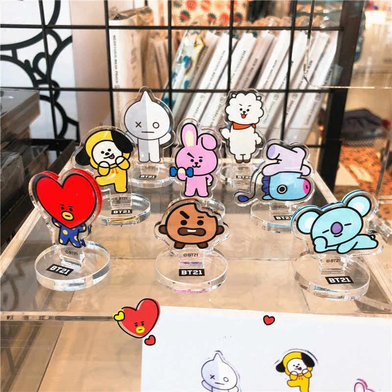 Kpop Bangtan Boys BTS Acrylic Desk Stand Board Decor Cartoon COOKY CHIMMY TATA Car Standee Figure Dolls
Kpop Bangtan Boys BTS Acrylic Desk Stand Board Decor Cartoon COOKY CHIMMY TATA Car Standee Figure Dolls