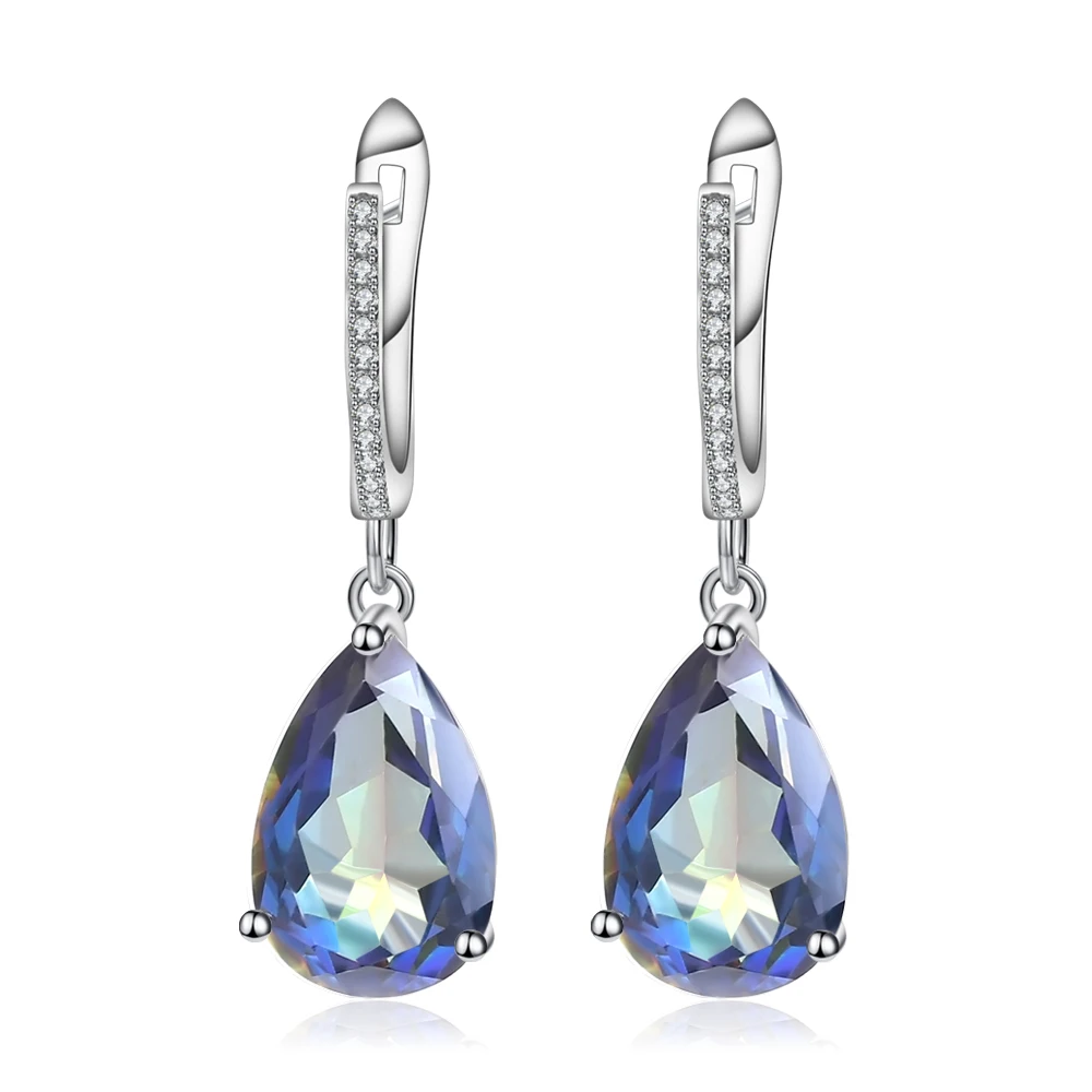 Gem's Ballet 10.44Ct Natural Rainbow Mystic Quartz Gemstone 925 Sterling Silver Drop Earrings For Women Wedding Fine Jewelry
Gem's Ballet 10.44Ct Natural Rainbow Mystic Quartz Gemstone 925 Sterling Silver Drop Earrings For Women Wedding Fine Jewelry