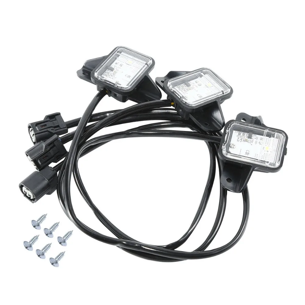 

3pcs Rear LED Tour Pak Trunk Lights For Honda Goldwing GL1800 Gold Wing GL 1800 2018 18 Replace 08U74-Mkc-A00