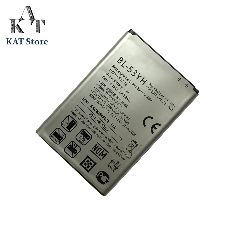 Mobile Phone Battery For LG G3 D830 D850 D851 D855 D857 D858 D859 F400 F460 F470 Batteries BL-53YH Rechargeable Accumulator
Mobile Phone Battery For LG G3 D830 D850 D851 D855 D857 D858 D859 F400 F460 F470 Batteries BL-53YH Rechargeable Accumulator