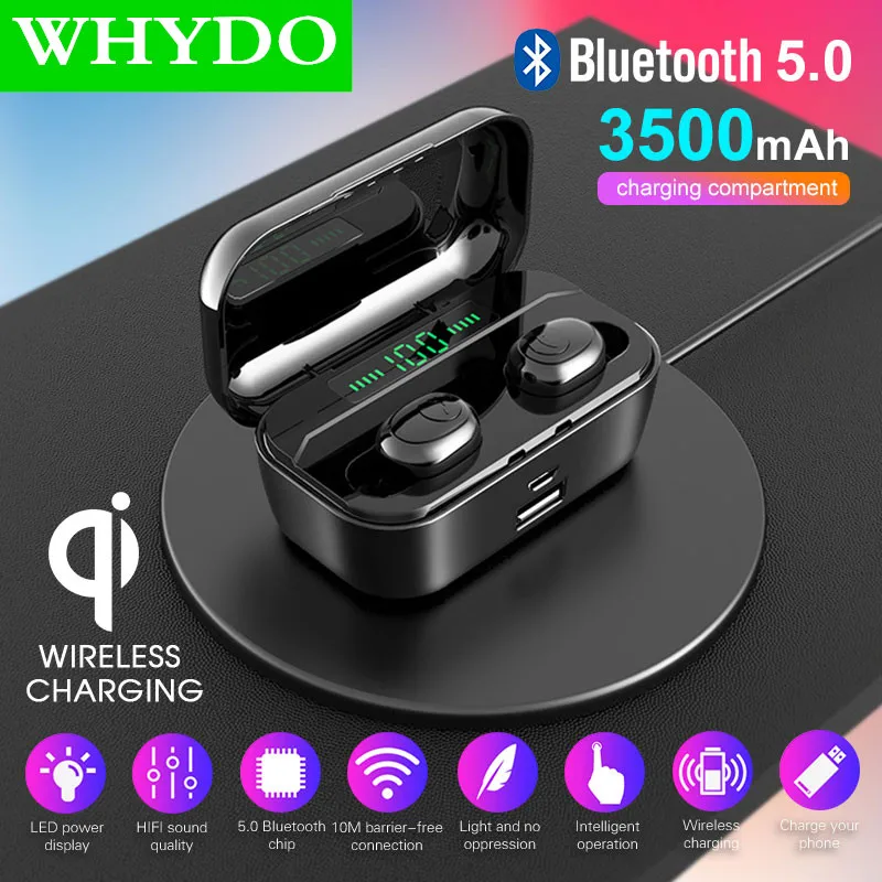 G6S TWS 5.0 Bluetooth 9D Stereo Earphone Wireless Earphones IPX7 Waterproof Earphones 3500mAh LED Smart Power Bank Phone Holder
G6S TWS 5.0 Bluetooth 9D Stereo Earphone Wireless Earphones IPX7 Waterproof Earphones 3500mAh LED Smart Power Bank Phone Holder