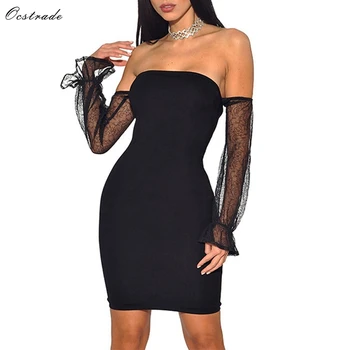 Ocstrade New Women Fashion Rayon Bandage Vestido Off Shoulder Sexy Black Bandage Dress Bodycon Lace Bandage Dress with Sleeves
Ocstrade New Women Fashion Rayon Bandage Vestido Off Shoulder Sexy Black Bandage Dress Bodycon Lace Bandage Dress with Sleeves