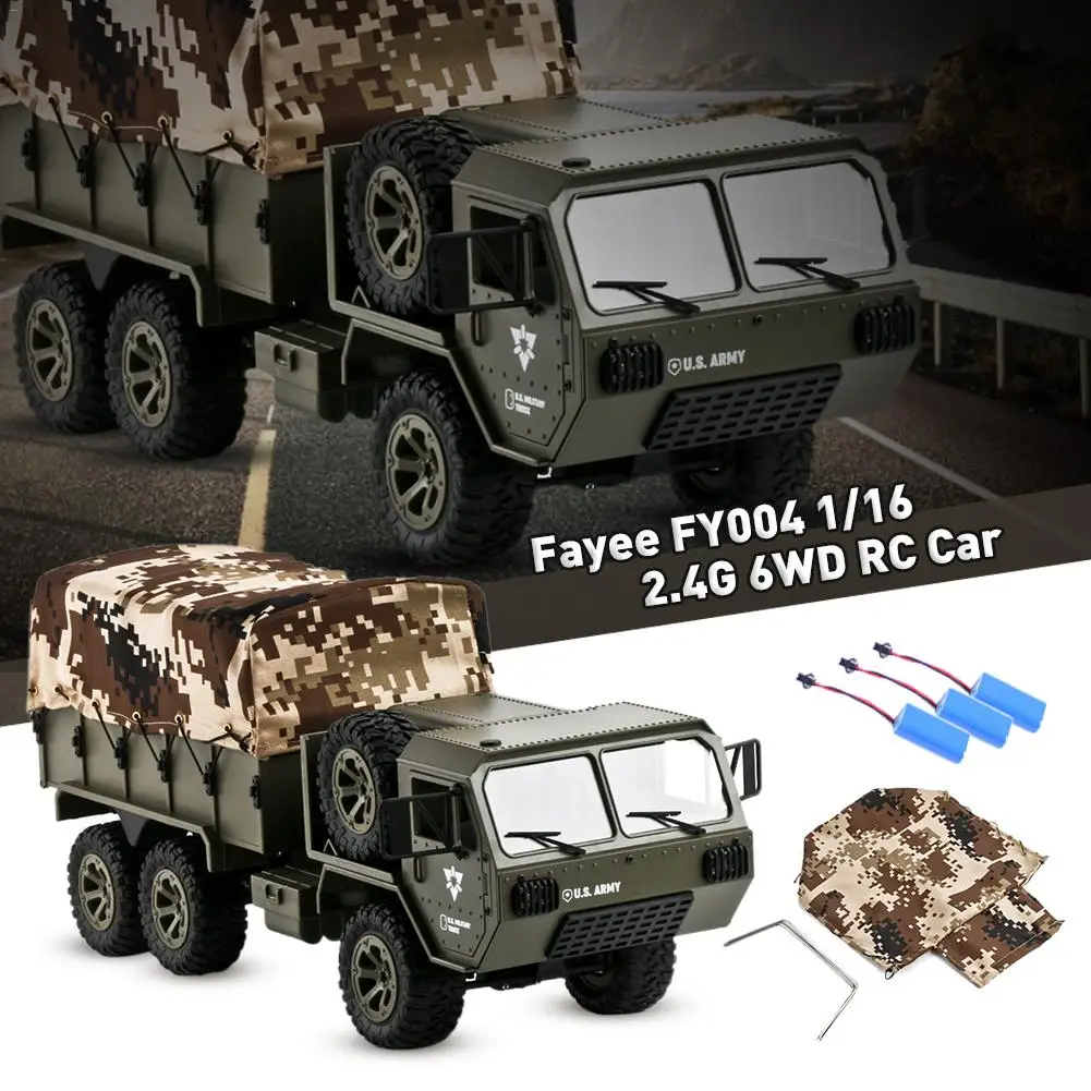1/16 2.4G 6WD Rc Car Military Truck Vehicle Crawler With Tent Off-road Rock Crawler RTR Toy Racing Toys For Children Kids Gifts
1/16 2.4G 6WD Rc Car Military Truck Vehicle Crawler With Tent Off-road Rock Crawler RTR Toy Racing Toys For Children Kids Gifts