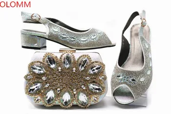 OLOMM fashion dark Silver Italian Shoes With Matching Bag High Quality Italy Shoe And Bag set For wedding and party ! WRP1-19
OLOMM fashion dark Silver Italian Shoes With Matching Bag High Quality Italy Shoe And Bag set For wedding and party ! WRP1-19