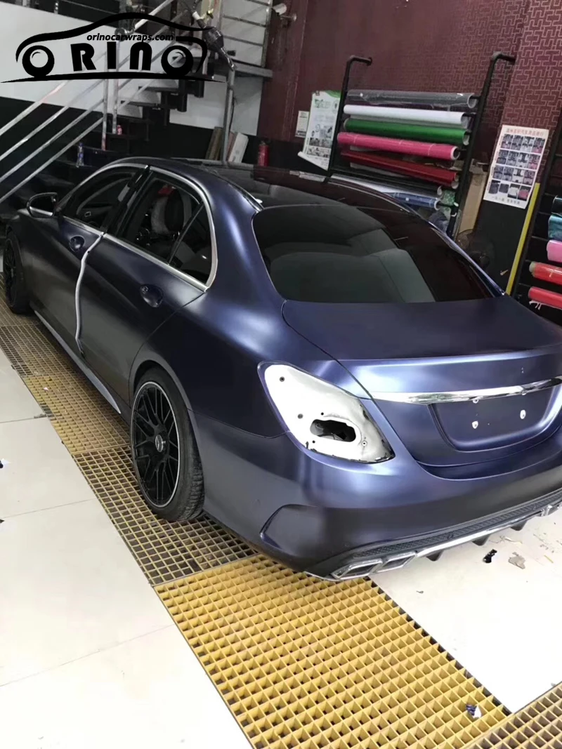 blue metallic pearl vinyl film wrap-4