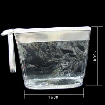 16*5*15cm Clear PVC Cosmetic Bag Zipper Leather Match Transparent Plastic Packing Glod and Silver Colours Free shipping
16*5*15cm Clear PVC Cosmetic Bag Zipper Leather Match Transparent Plastic Packing Glod and Silver Colours Free shipping