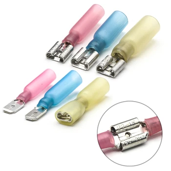 100PCS Assorted Male/Female Insulated Spade Crimp Wire Cable Connector Electrical Wire Heat Shrink Butt Crimp Terminal 10-22AWG
100PCS Assorted Male/Female Insulated Spade Crimp Wire Cable Connector Electrical Wire Heat Shrink Butt Crimp Terminal 10-22AWG
