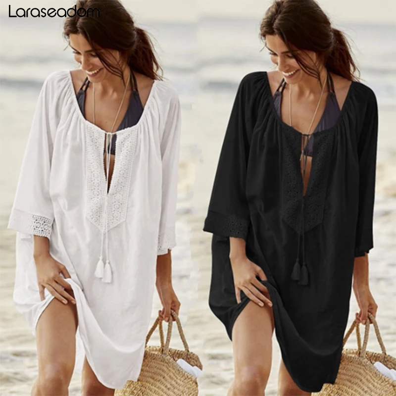 2019 Cotton Tunics for Beach Women Swimsuit Cover up Woman Swimwear Beach Cover up Beachwear Pareo Beach Dress Saida de Praia
2019 Cotton Tunics for Beach Women Swimsuit Cover up Woman Swimwear Beach Cover up Beachwear Pareo Beach Dress Saida de Praia