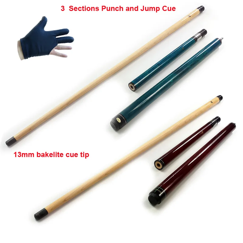xmlivet Three Sections red/blue optional Pool Punch Jump Cue 13mm Tip Maple wood Jump and break cue in 148.5cm Length China
xmlivet Three Sections red/blue optional Pool Punch Jump Cue 13mm Tip Maple wood Jump and break cue in 148.5cm Length China