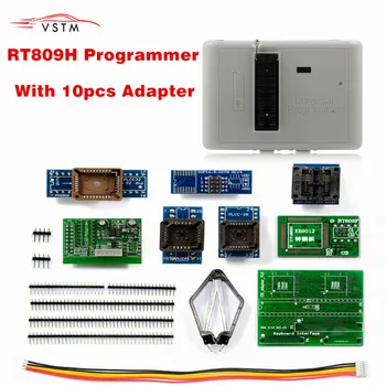 Original Universal RT809H FLASH Programmer + 10 Adapters New Arrival Free shipping
Original Universal RT809H FLASH Programmer + 10 Adapters New Arrival Free shipping