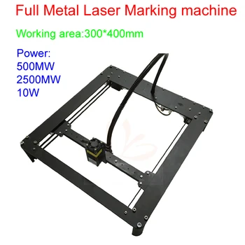 Full metal laser printing machine 300*400mm working area laser cutting machine 500MW/2500MW/10W for option
Full metal laser printing machine 300*400mm working area laser cutting machine 500MW/2500MW/10W for option