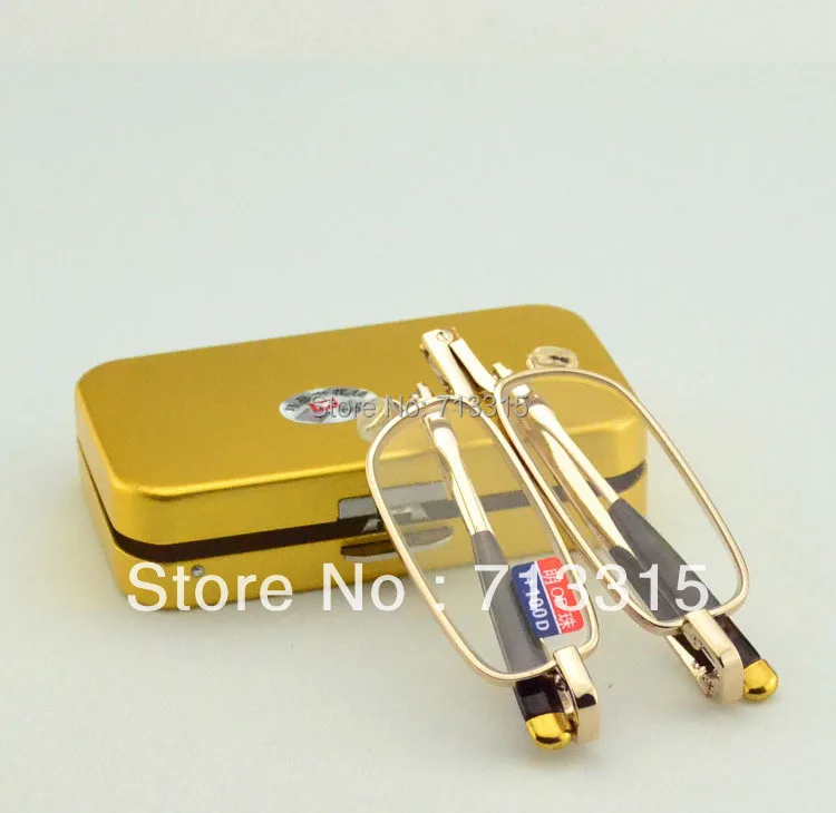 2019 Reading Glasses Steel Case Slim Narrow Portable Folding Golden Metal Frame Reading Glasses+1 +1.5 +2 +2.5 +3 +3.5 +4 +1
2019 Reading Glasses Steel Case Slim Narrow Portable Folding Golden Metal Frame Reading Glasses+1 +1.5 +2 +2.5 +3 +3.5 +4 +1