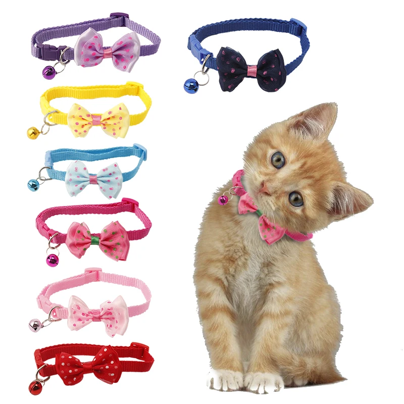 Adjustable Polyester Dog Collars Pet Collars with Bowknot Bells Charm Necklace Collar for Little Dogs Cat Collars Pet Supplies
Adjustable Polyester Dog Collars Pet Collars with Bowknot Bells Charm Necklace Collar for Little Dogs Cat Collars Pet Supplies