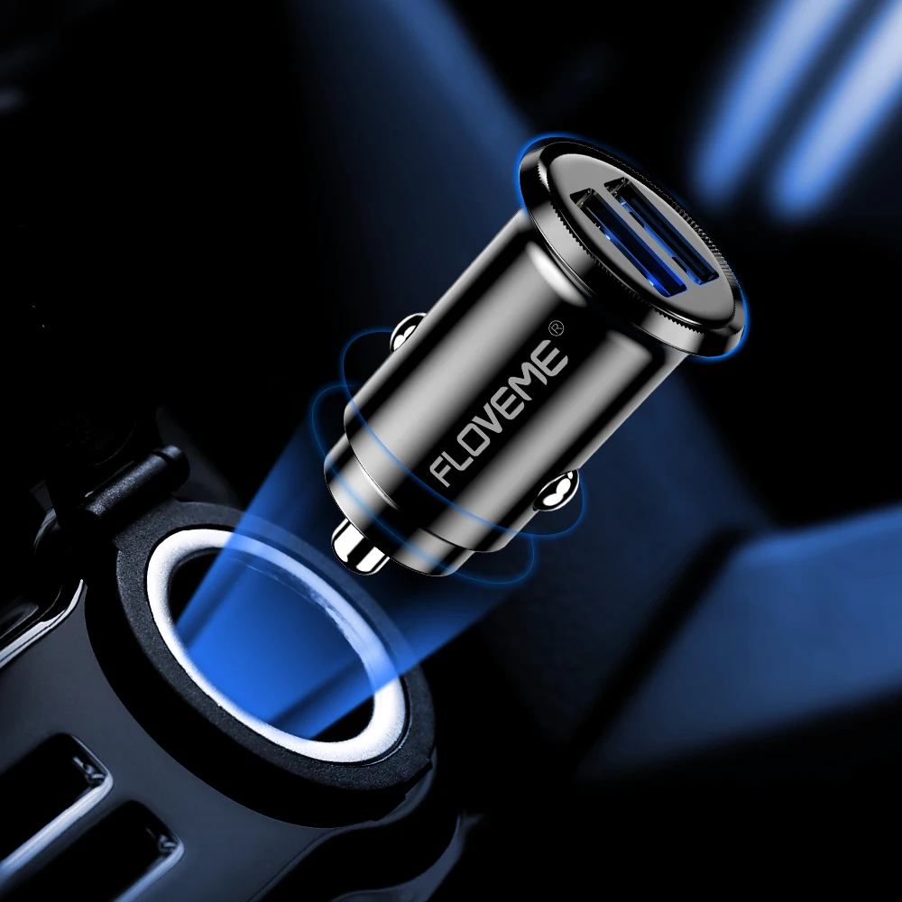 FLOVEME For IPhone Quick Charge 3.1A Mini Plastic Double Car Charger For Xiaomi Mobile Phone Charging Car Chargeur USB Charger
FLOVEME For IPhone Quick Charge 3.1A Mini Plastic Double Car Charger For Xiaomi Mobile Phone Charging Car Chargeur USB Charger