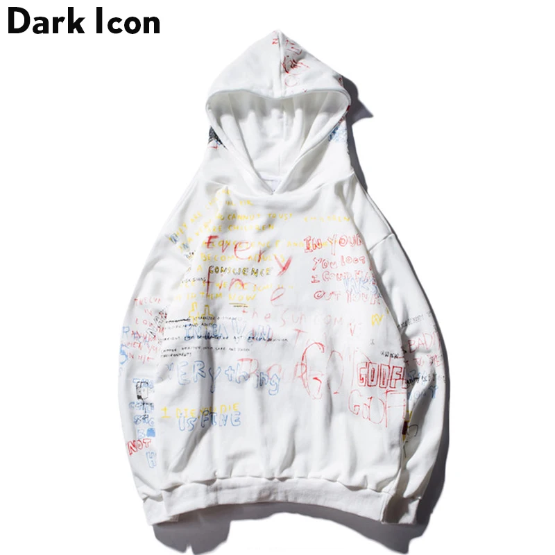 Dark Icon Graffiti Printing Loose Style Men 2019 Autumn Terry Material Loose Hoodie Men
Dark Icon Graffiti Printing Loose Style Men 2019 Autumn Terry Material Loose Hoodie Men