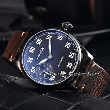 44mm Parnis 17 Jewels Rose Gold/Black/Silver Case Leather Multiple Style Hand Wind Mechanical Men's Wristwatch
44mm Parnis 17 Jewels Rose Gold/Black/Silver Case Leather Multiple Style Hand Wind Mechanical Men's Wristwatch