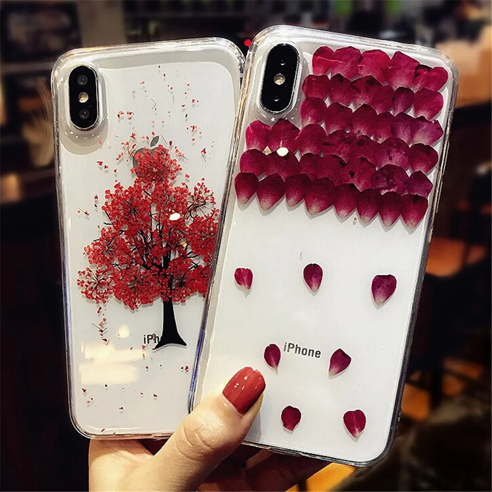 Dried Flowers Real Flower Cases For iPhone XS Max XR Case Handmade Clear Soft Back Cover For iPhone 6 6S 7 8 Plus XS Phone Case
Dried Flowers Real Flower Cases For iPhone XS Max XR Case Handmade Clear Soft Back Cover For iPhone 6 6S 7 8 Plus XS Phone Case