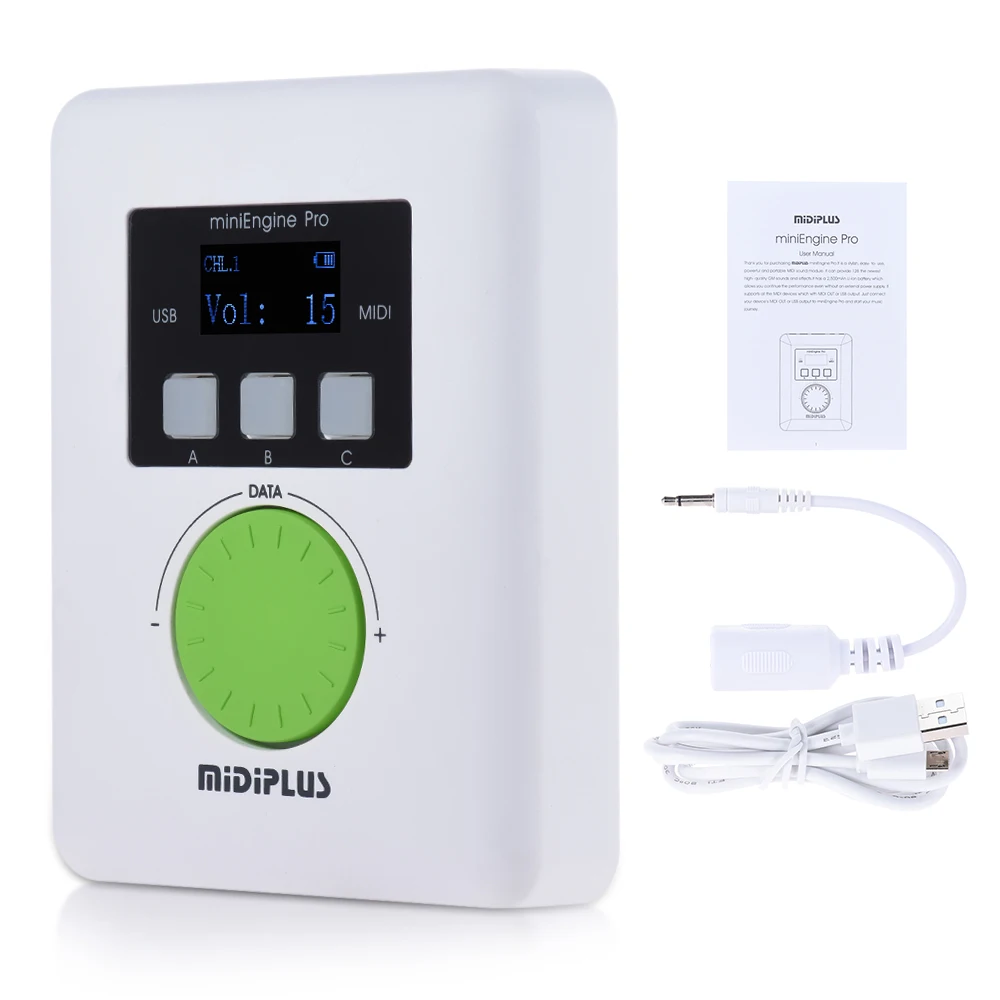 MIDIPLUS miniEngine Pro External USB Sound Module Built-in Rechargeable Lithium Battery 128 MIDI Sounds 64 Tones
MIDIPLUS miniEngine Pro External USB Sound Module Built-in Rechargeable Lithium Battery 128 MIDI Sounds 64 Tones