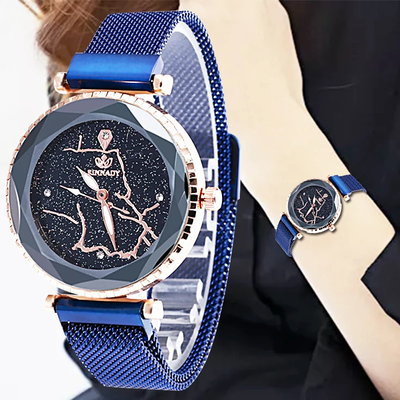 WJ-7870 2019 Starry Sky Watch Women's Luxury Magnetic Magnet Buckle Quartz Wristwatch Geometric Surface Female Diamond Watches
WJ-7870 2019 Starry Sky Watch Women's Luxury Magnetic Magnet Buckle Quartz Wristwatch Geometric Surface Female Diamond Watches