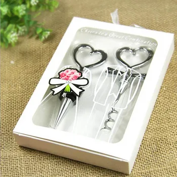 Free Shipping 25sets Wedding Door Gifts Cheers to a Great Combination Personalizable Wine Set Bottle Opener and Bottle Stopper
Free Shipping 25sets Wedding Door Gifts Cheers to a Great Combination Personalizable Wine Set Bottle Opener and Bottle Stopper