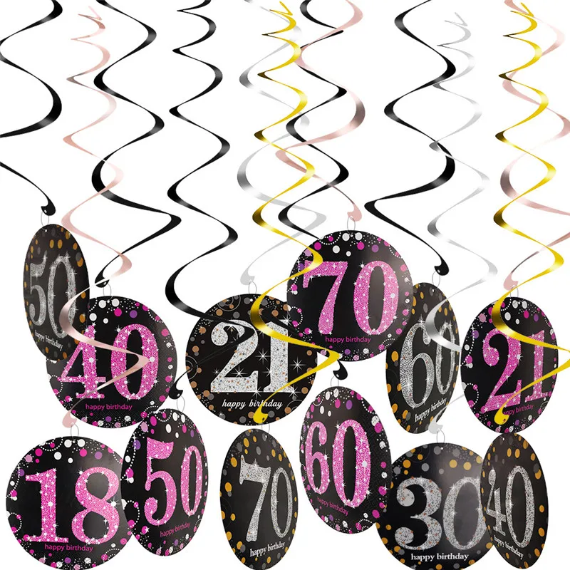 6Pcs 18/21/30/40/50/60/70 Year Olds Spirals Party Decorations Party Balloons ,Birthday Party Decorations Adult
6Pcs 18/21/30/40/50/60/70 Year Olds Spirals Party Decorations Party Balloons ,Birthday Party Decorations Adult