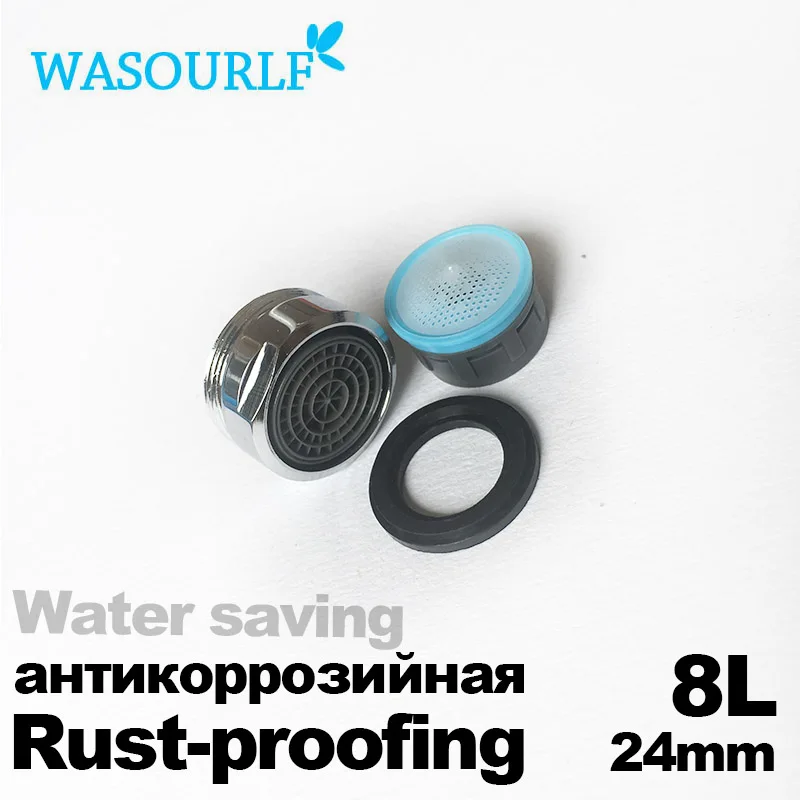 WASOURLF 1pc water saving faucet aerator 8L 24mm male thread tap device bubble accessories bathroon basin kitchen wholesale
WASOURLF 1pc water saving faucet aerator 8L 24mm male thread tap device bubble accessories bathroon basin kitchen wholesale