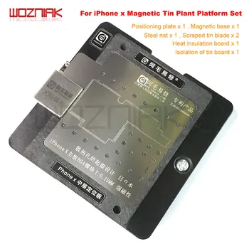 Wozniak for Iphone X Magnetic Tin Plant Platform for IphoneX Mainboard Location Simple Repair Steel Net Precision Mesh
Wozniak for Iphone X Magnetic Tin Plant Platform for IphoneX Mainboard Location Simple Repair Steel Net Precision Mesh
