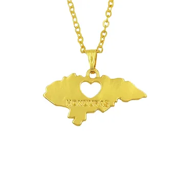 Wholesale Fashion Honduras Map Pendant Necklace Women Charm Heart Maps Jewelry Chain Choker Necklace Gift Gold Color
Wholesale Fashion Honduras Map Pendant Necklace Women Charm Heart Maps Jewelry Chain Choker Necklace Gift Gold Color