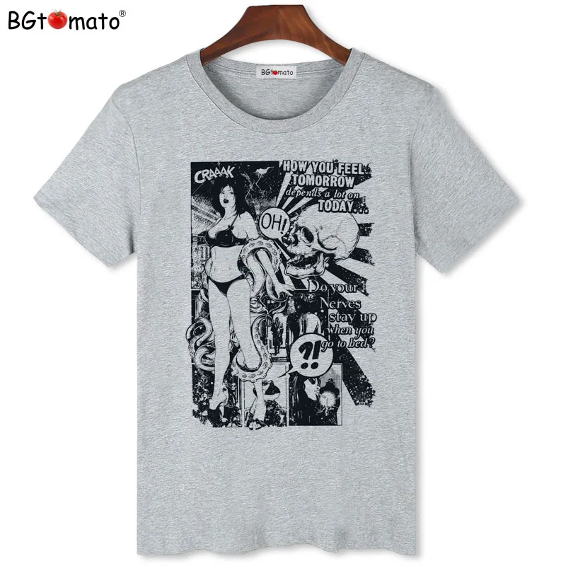 

BGtomato Hot sale beautiful t shirt men super fashion creative compression shirt Cheap sale anime t-shirt men