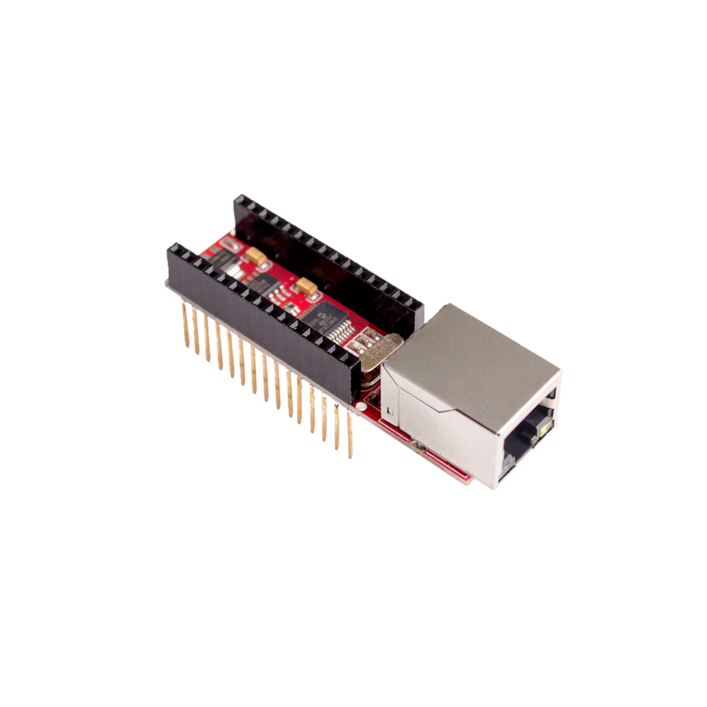 ENC28J60 Ethernet Shield V1.0 for arduino compatible Nano 3.0 RJ45 Webserver Module
ENC28J60 Ethernet Shield V1.0 for arduino compatible Nano 3.0 RJ45 Webserver Module
