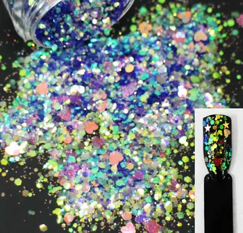 100g/pack ,12 Colors! Stars/Hearts/Rounds/Hexagons Sequins, Iridescent Rainbow Shining Slices 3D nail art glitters paillettes
100g/pack ,12 Colors! Stars/Hearts/Rounds/Hexagons Sequins, Iridescent Rainbow Shining Slices 3D nail art glitters paillettes