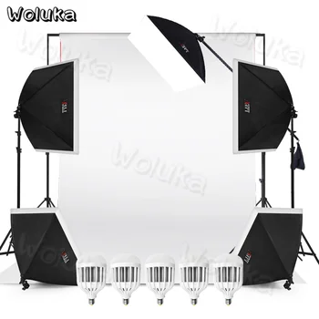 Five lamp softbox *5 + Boom arm light stand + 75W bulb Set Photographic Studio shed kit CD50 T06 
Five lamp softbox *5 + Boom arm light stand + 75W bulb Set Photographic Studio shed kit CD50 T06