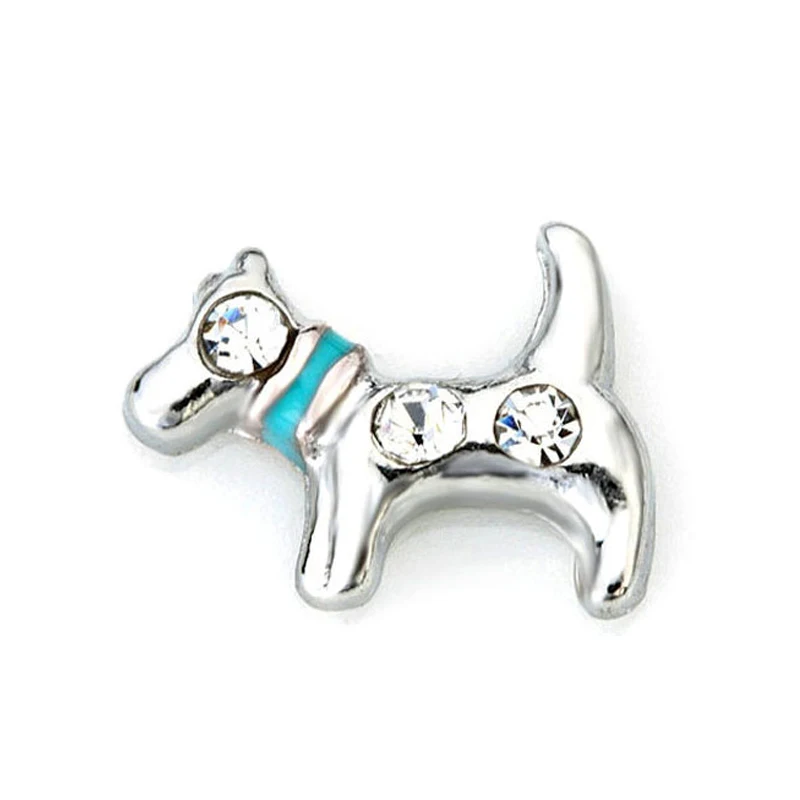 Dog with rhinestones, Floating charm fit floating charm lockets, FC4132 10pcs/lot
Dog with rhinestones, Floating charm fit floating charm lockets, FC4132 10pcs/lot