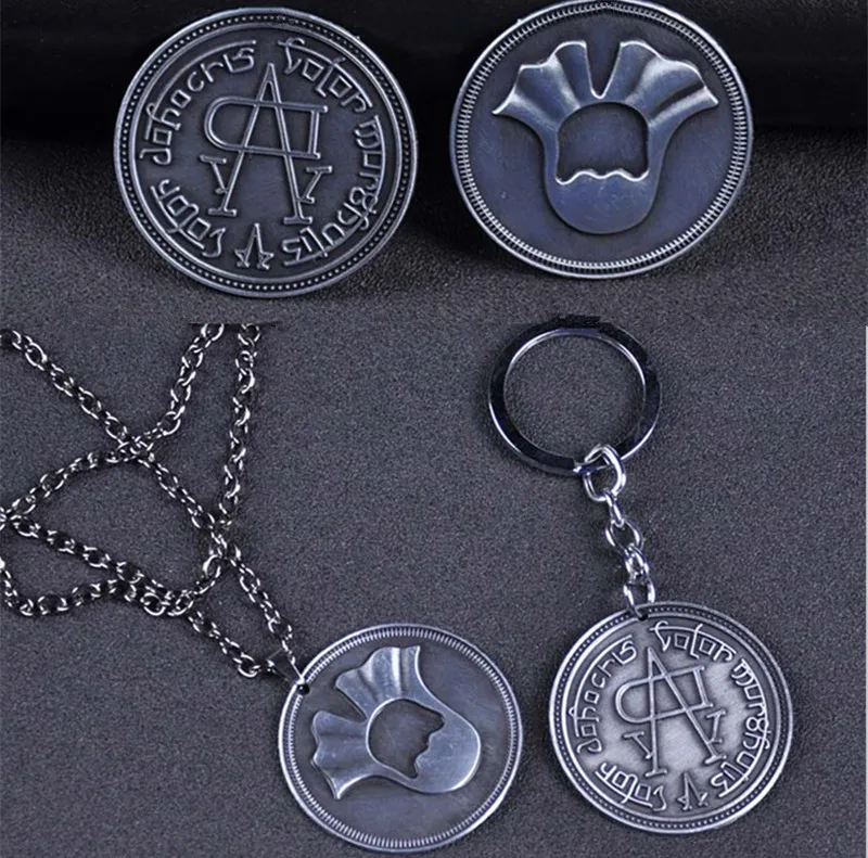 A Song of Ice and Fire Game of Thrones Faceless Coin KeyChain Necklace Valar morghulis Jaqen H'ghar Aaliyah Badge Cosplay Gift
A Song of Ice and Fire Game of Thrones Faceless Coin KeyChain Necklace Valar morghulis Jaqen H'ghar Aaliyah Badge Cosplay Gift