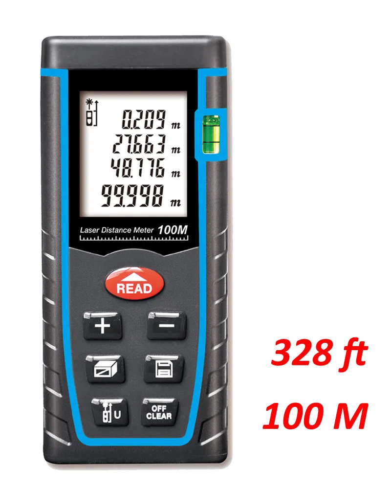 100M Laser Rangefinder Tape Measure Digital Laser Distance Meter Camping Hunting Range finder 60M 80M Trena de medir a laser 40M
100M Laser Rangefinder Tape Measure Digital Laser Distance Meter Camping Hunting Range finder 60M 80M Trena de medir a laser 40M