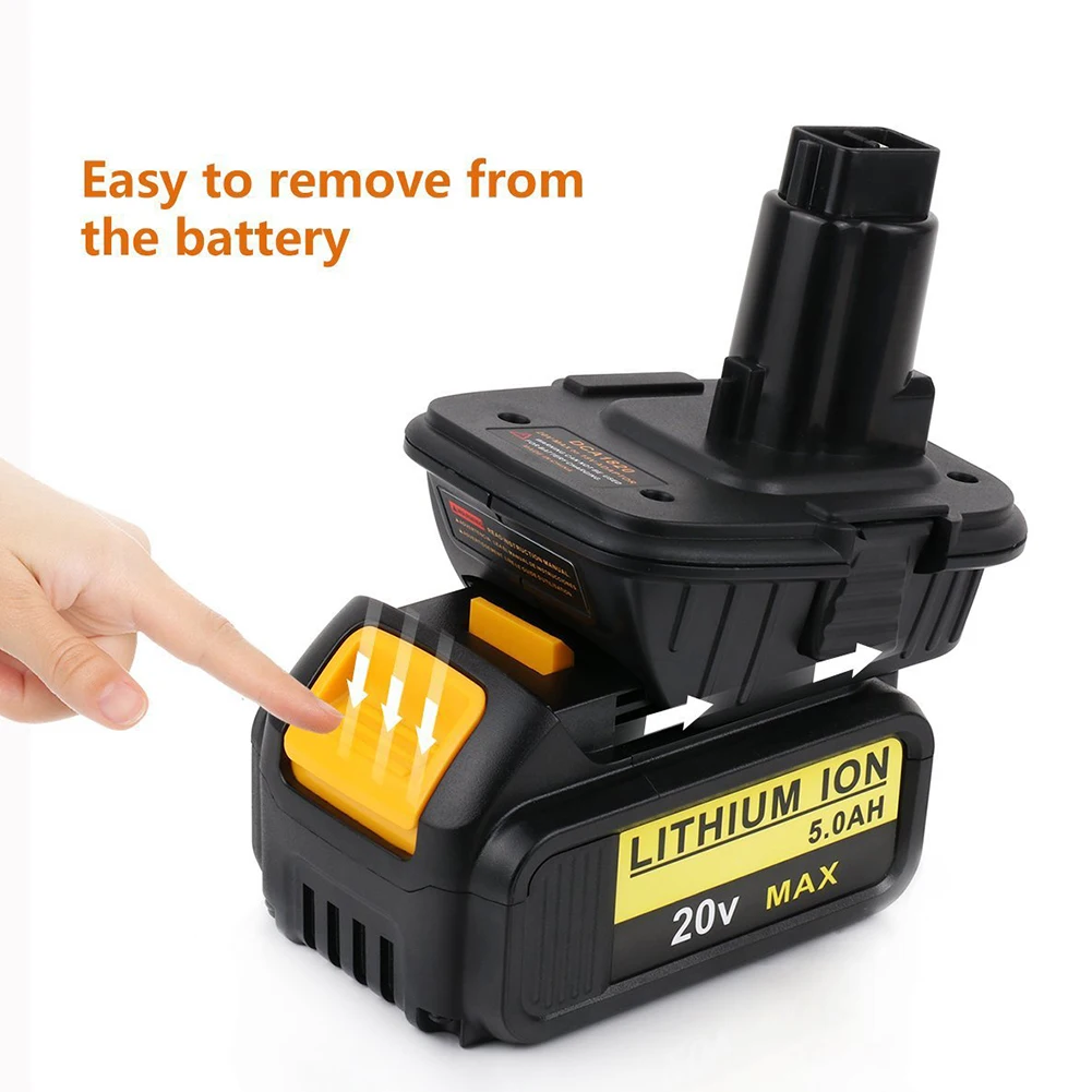 Convert Replacement Safe Easy Apply Battery Adapter DCA1820 Useful 20V Lithium Ion To 18V NI Stable Professional For Dewalt
Convert Replacement Safe Easy Apply Battery Adapter DCA1820 Useful 20V Lithium Ion To 18V NI Stable Professional For Dewalt