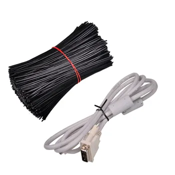 White or black color PE ROHS locking tie 10cm 3.9 inch long soft iron core tie with PE coated cable wires tie ,1000pcs/lot
White or black color PE ROHS locking tie 10cm 3.9 inch long soft iron core tie with PE coated cable wires tie ,1000pcs/lot