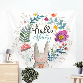 Animal Cartoon Blanket Wall Tapestry Rabbit Bee Polyester Custom Tapestry Wall Hanging Decorations High Quality Wall Hanging
Animal Cartoon Blanket Wall Tapestry Rabbit Bee Polyester Custom Tapestry Wall Hanging Decorations High Quality Wall Hanging