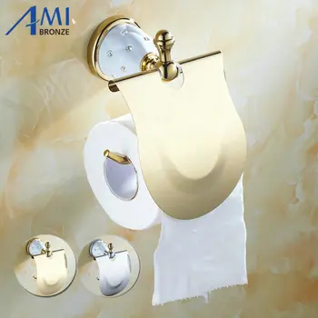 63GD Series Golden Polished Paper Holder with Diamond Wall Mounted Bathroom Accessories Paper Shelf
63GD Series Golden Polished Paper Holder with Diamond Wall Mounted Bathroom Accessories Paper Shelf